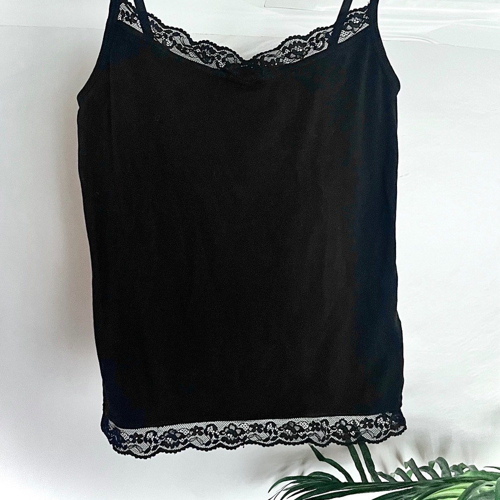 Charter Club Women’s Black Lace Camisole